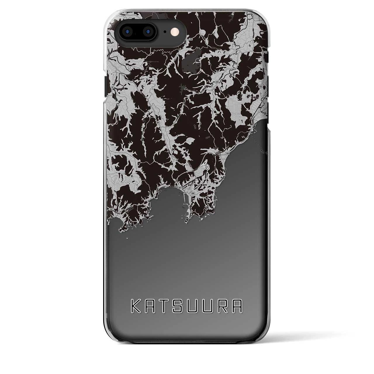 【勝浦(千葉県)】地図柄iPhoneケース(クリアタイプ)