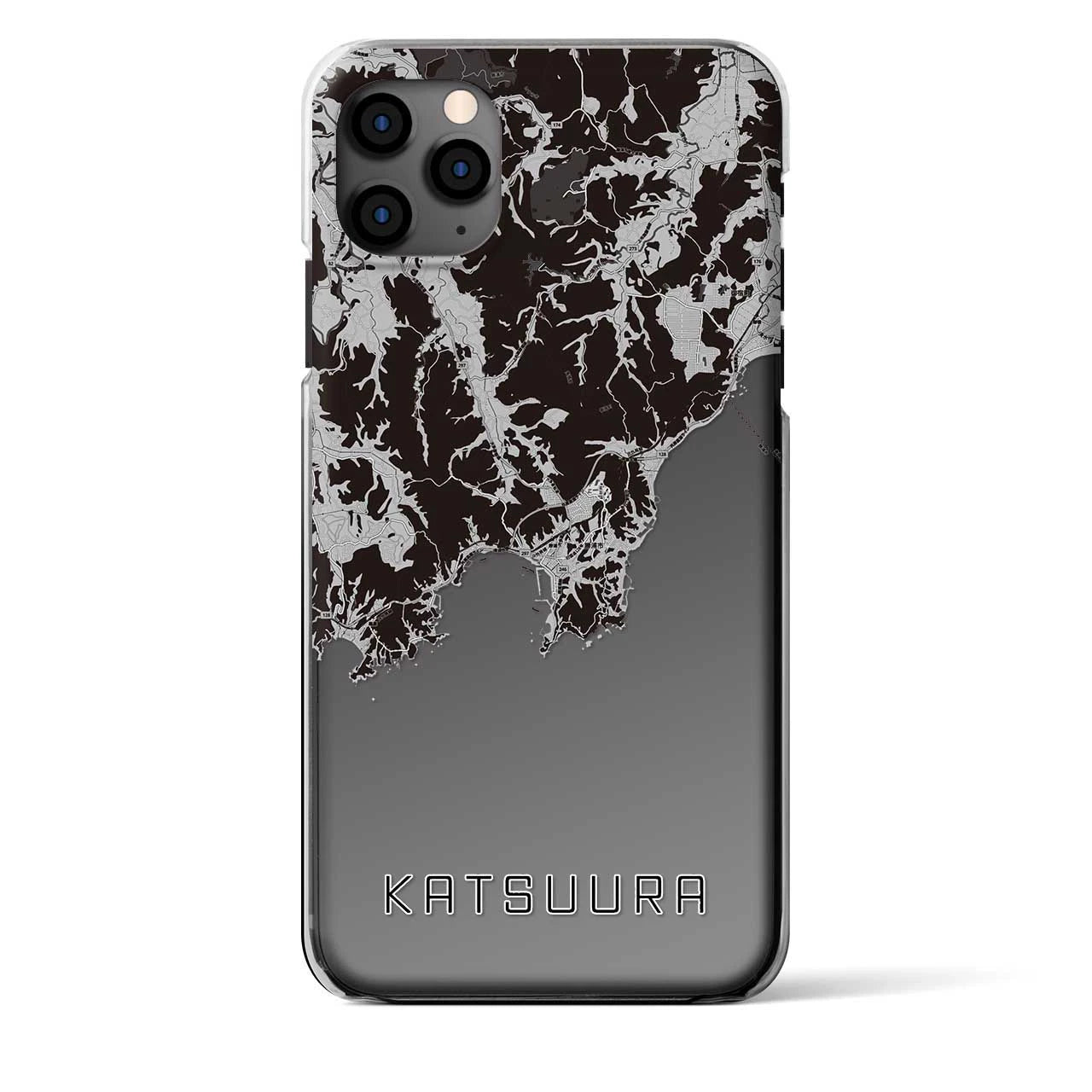 【勝浦(千葉県)】地図柄iPhoneケース(クリアタイプ)