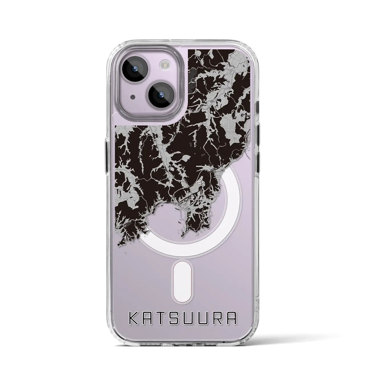 【勝浦(千葉県)】地図柄iPhoneケース(MagSafeタイプ)