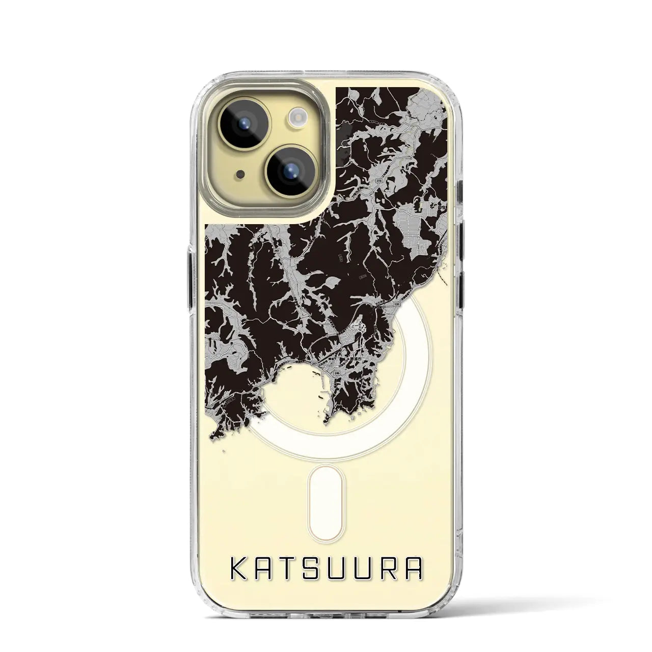 【勝浦(千葉県)】地図柄iPhoneケース(MagSafeタイプ)