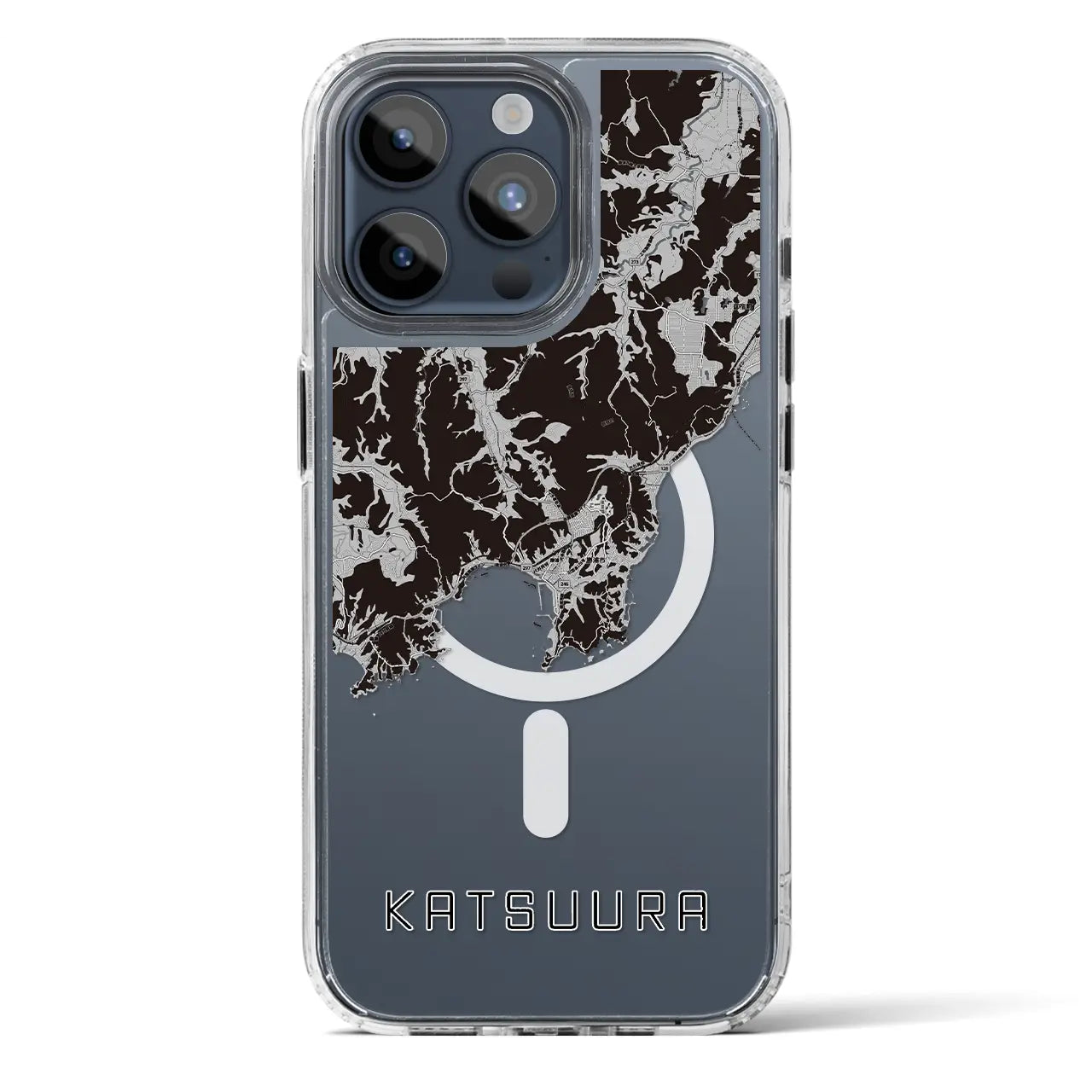 【勝浦(千葉県)】地図柄iPhoneケース(MagSafeタイプ)