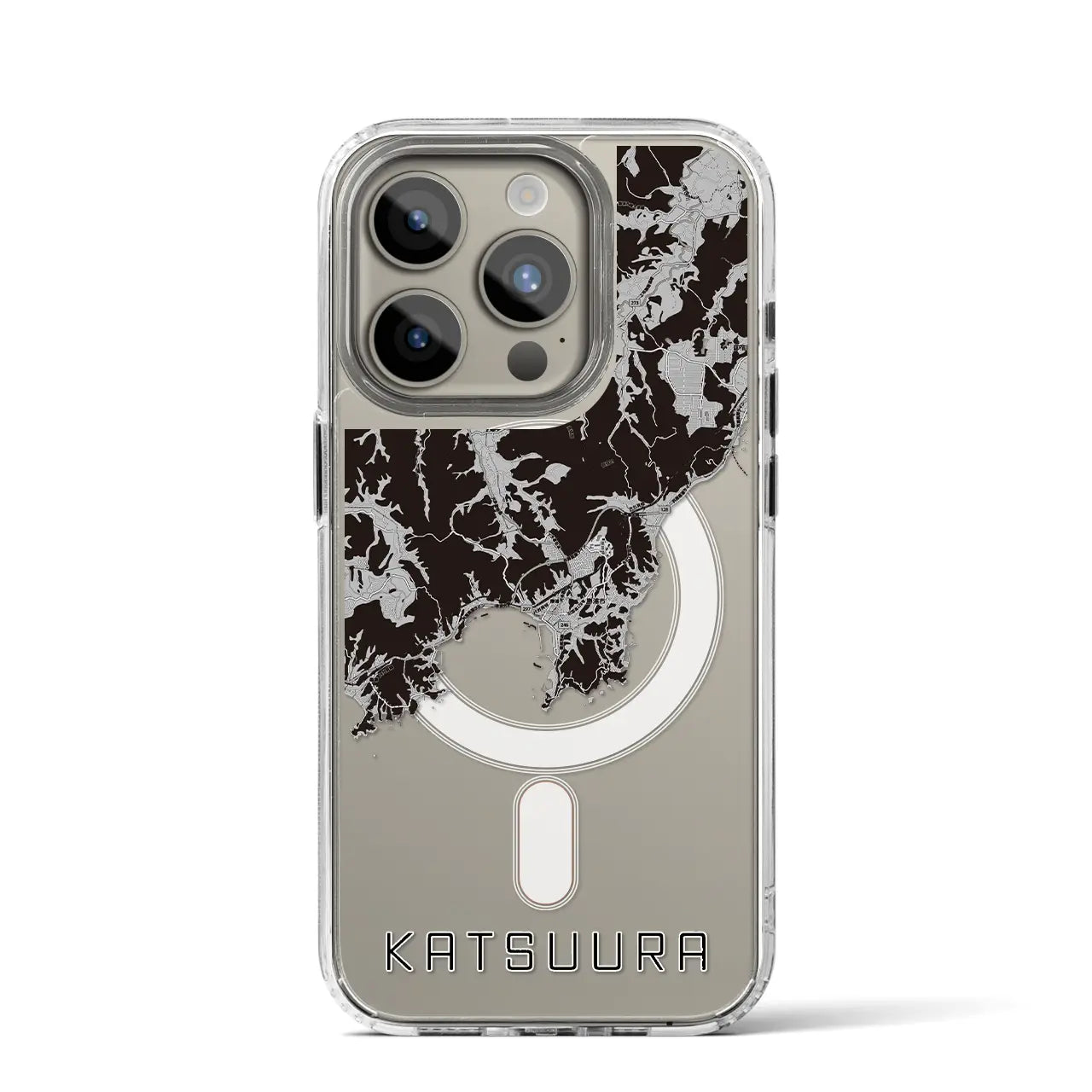 【勝浦(千葉県)】地図柄iPhoneケース(MagSafeタイプ)