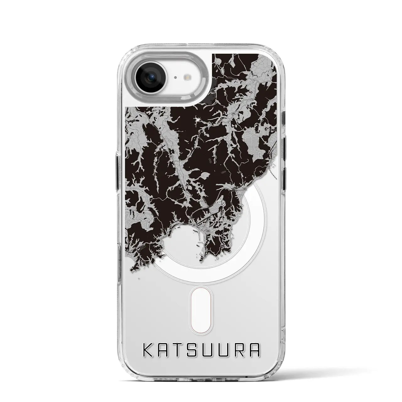 【勝浦(千葉県)】地図柄iPhoneケース(MagSafeタイプ)