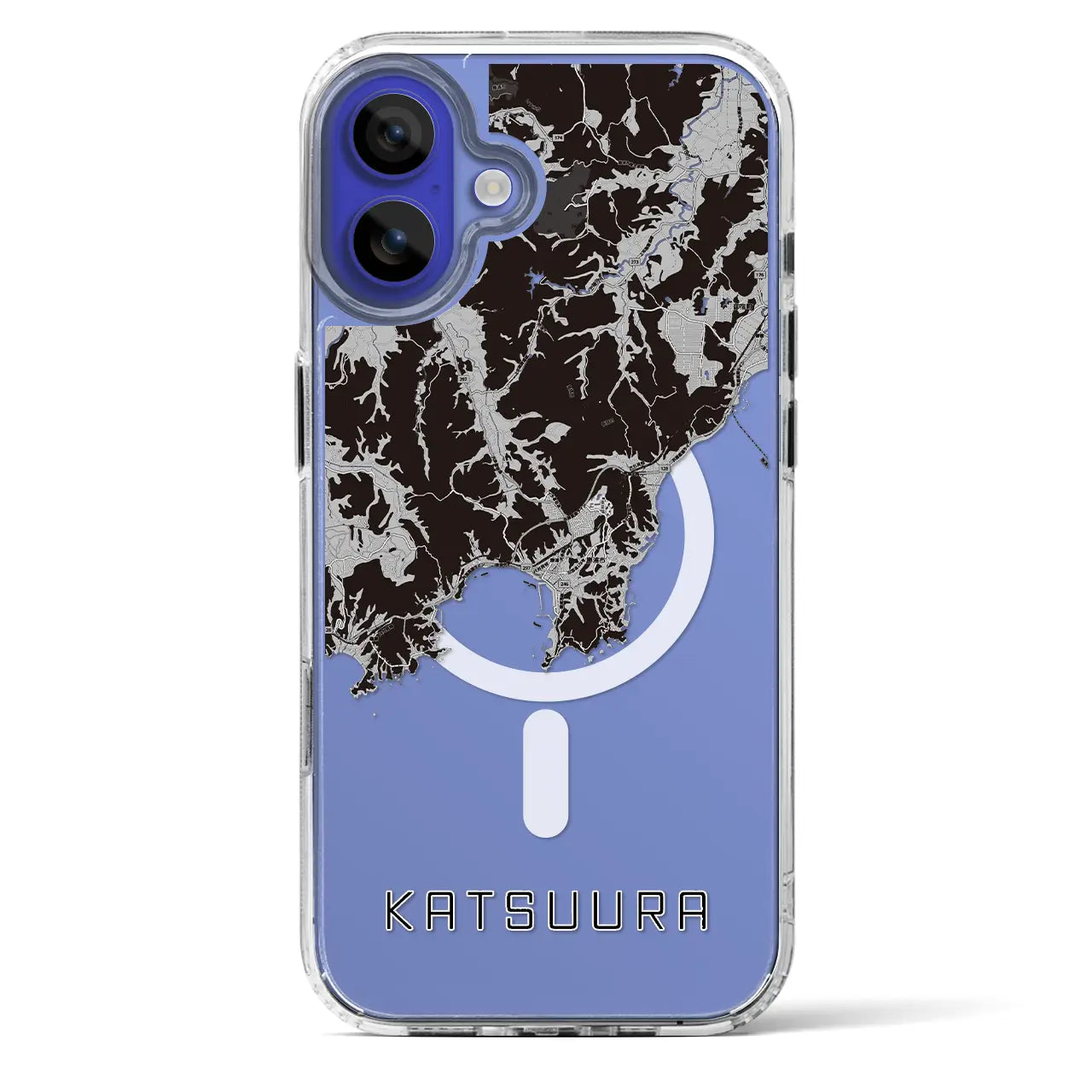 【勝浦(千葉県)】地図柄iPhoneケース(MagSafeタイプ)