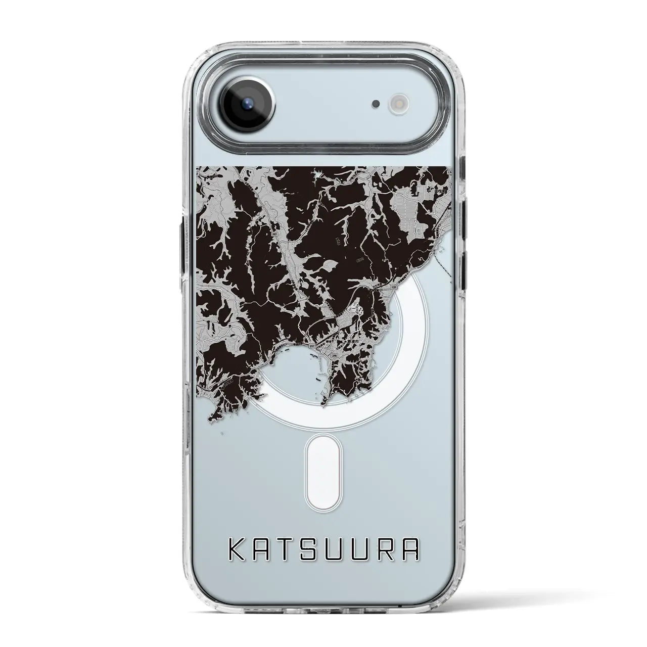 【勝浦(千葉県)】地図柄iPhoneケース(MagSafeタイプ)