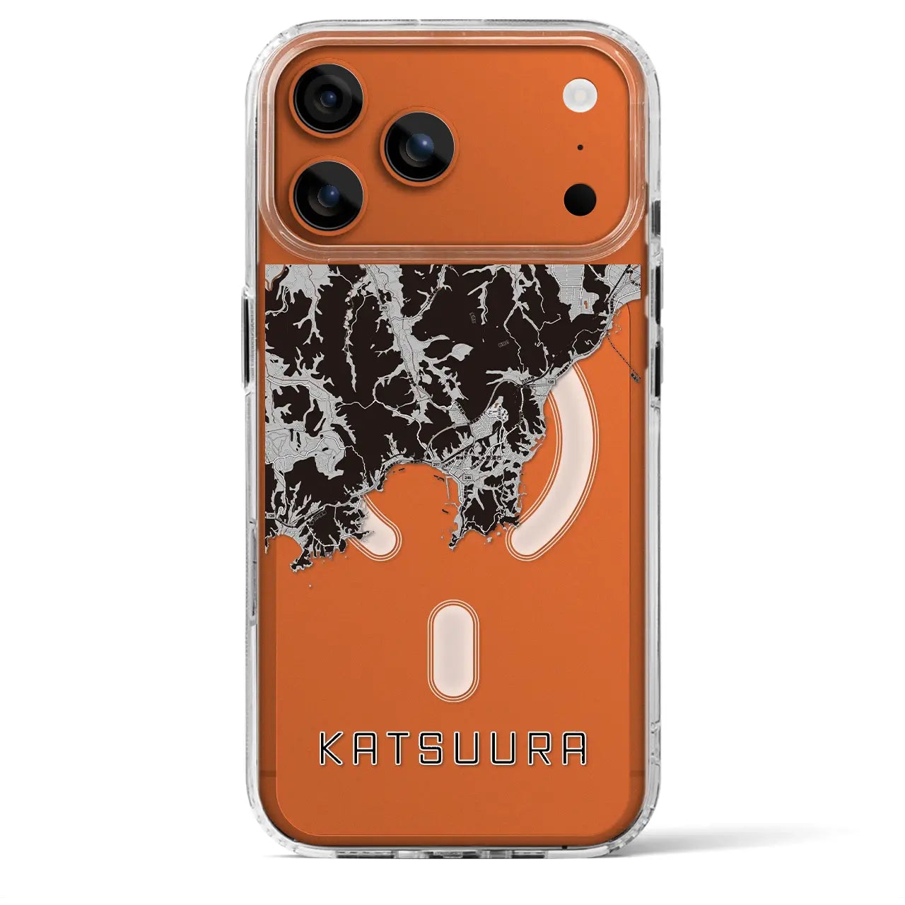 【勝浦(千葉県)】地図柄iPhoneケース(MagSafeタイプ)