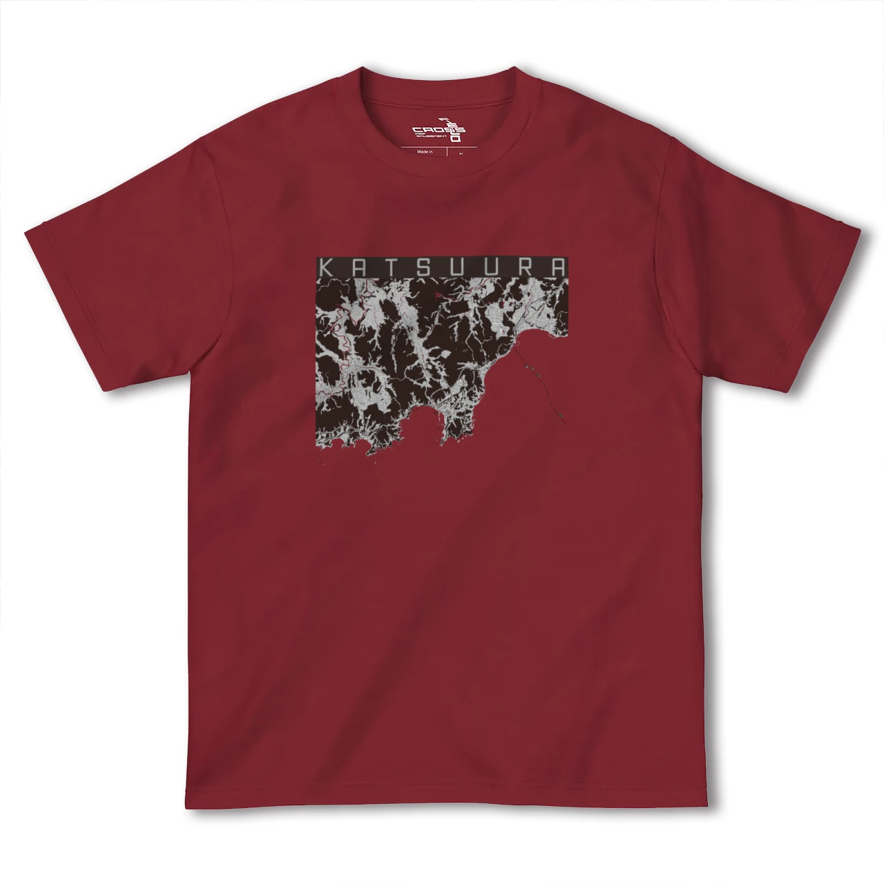 【勝浦(千葉県)】地図柄ヘビーウェイトTシャツ