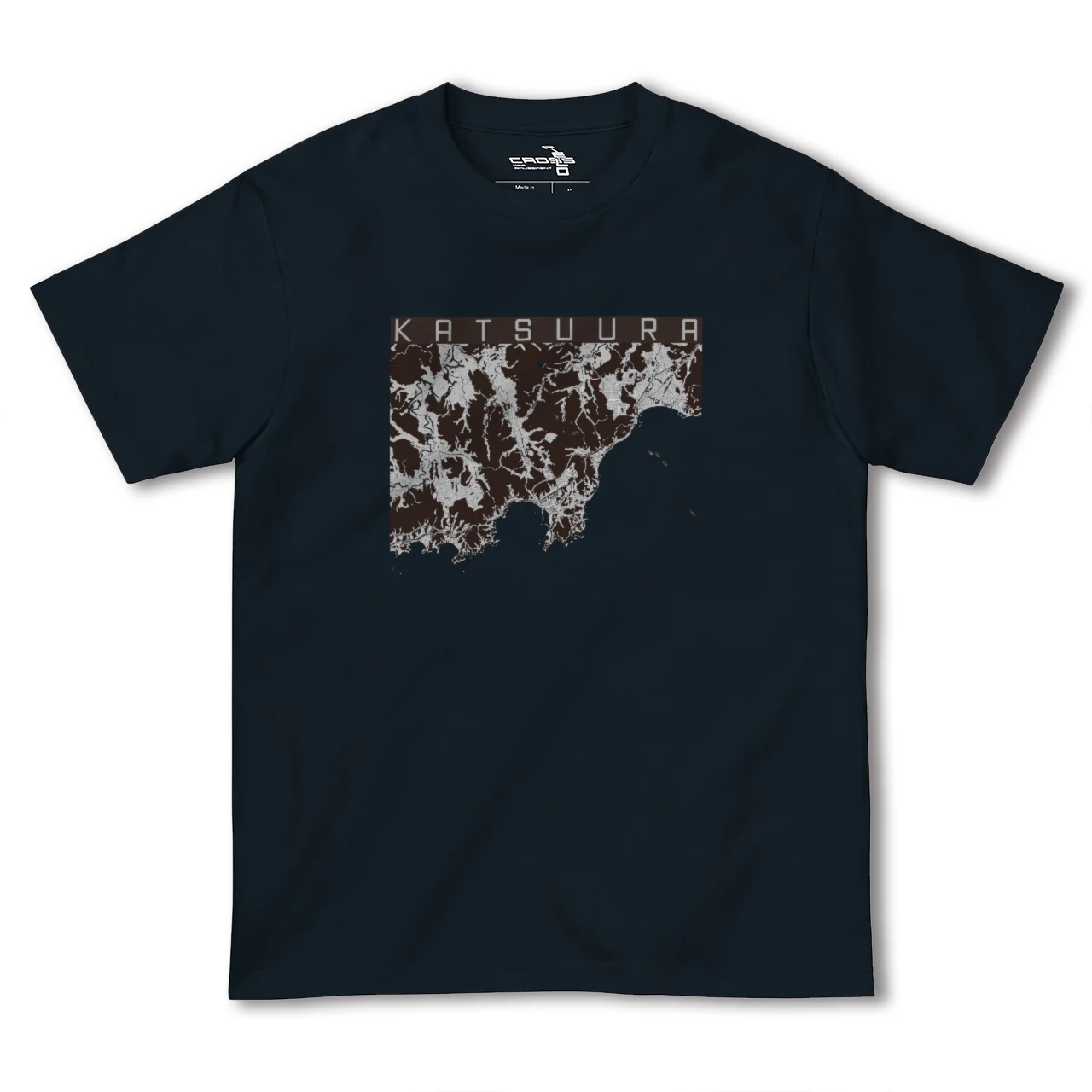 【勝浦(千葉県)】地図柄ヘビーウェイトTシャツ
