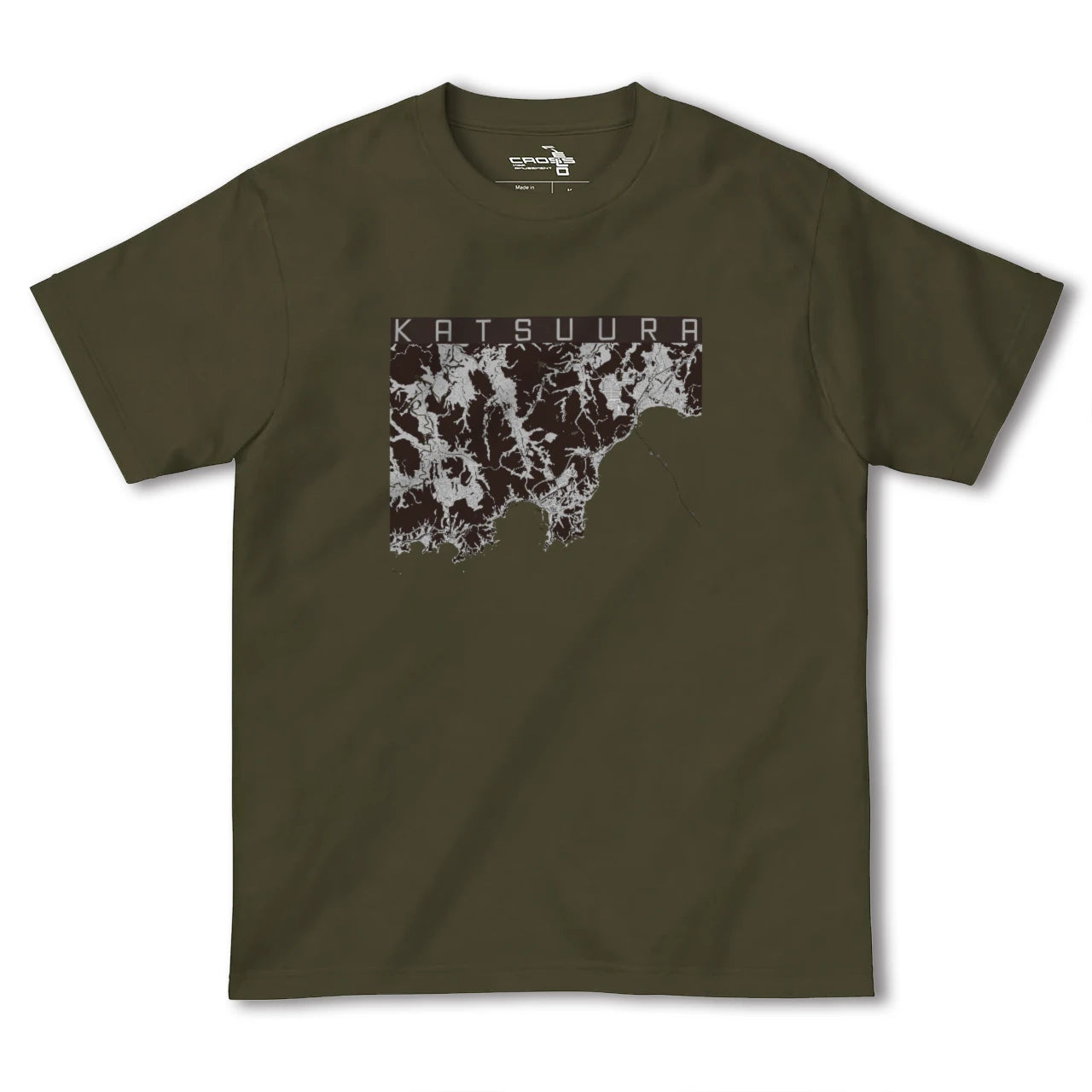 【勝浦(千葉県)】地図柄ヘビーウェイトTシャツ