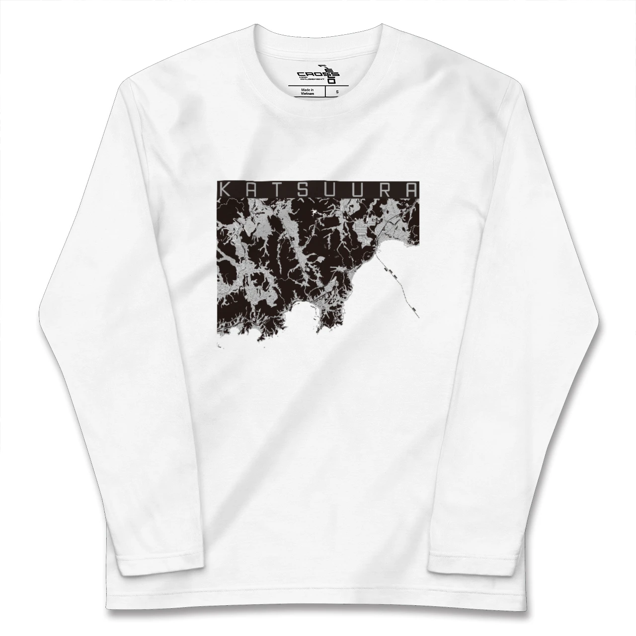 【勝浦(千葉県)】地図柄ロングスリーブTシャツ