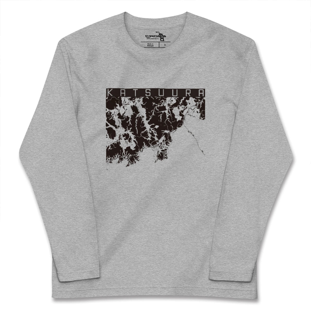 【勝浦(千葉県)】地図柄ロングスリーブTシャツ