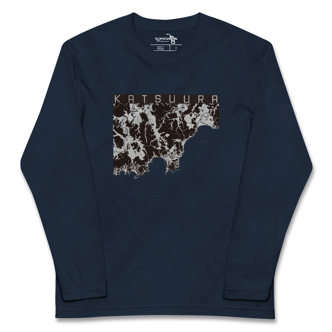【勝浦(千葉県)】地図柄ロングスリーブTシャツ