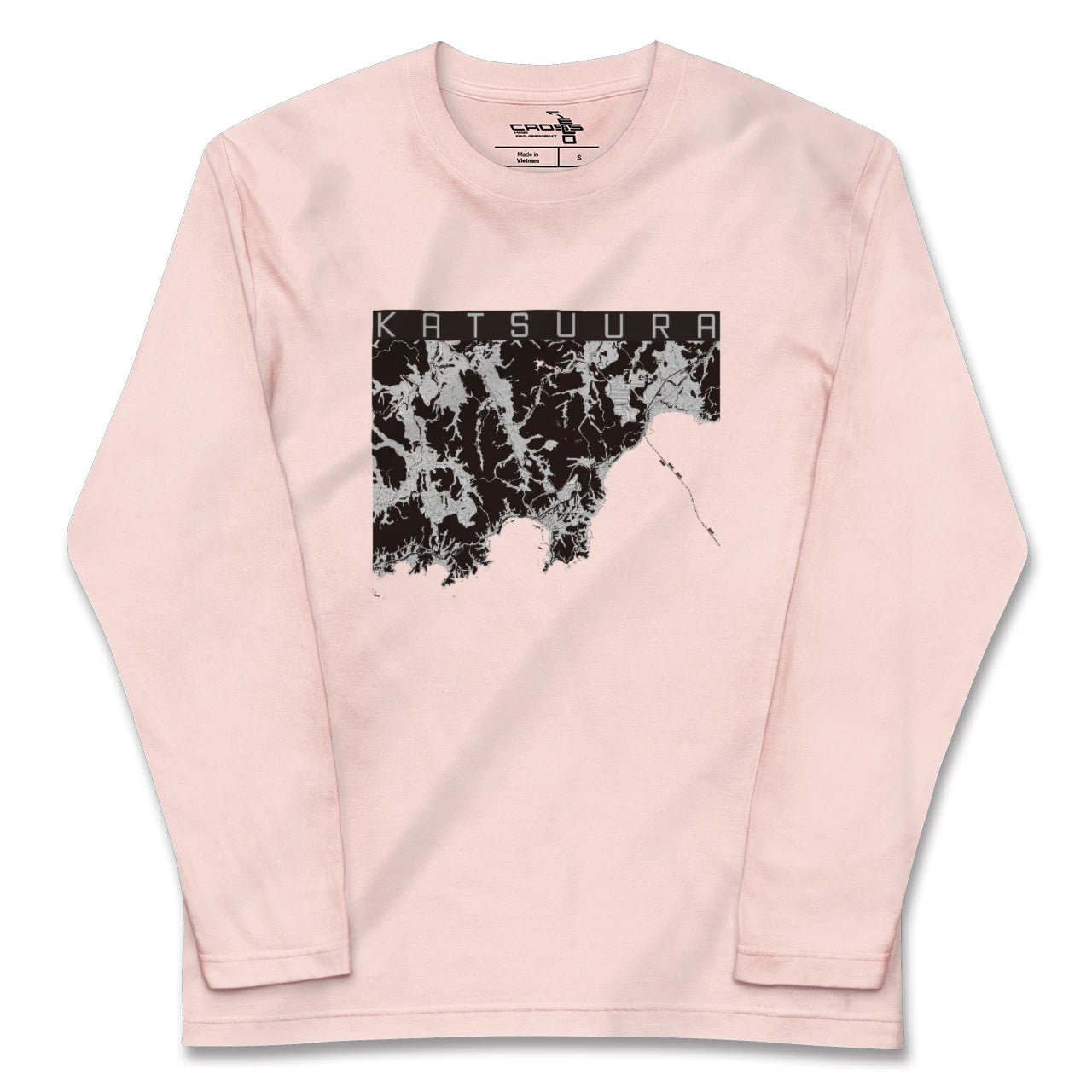【勝浦(千葉県)】地図柄ロングスリーブTシャツ