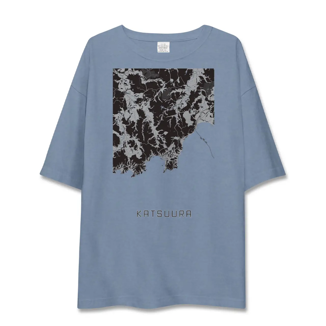 【勝浦(千葉県)】地図柄ビッグシルエットTシャツ