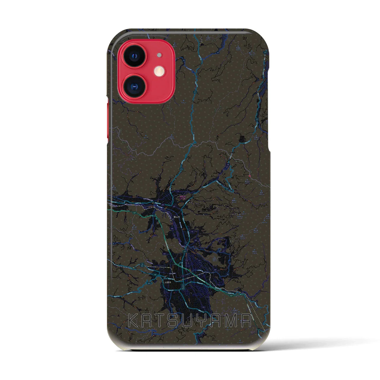 【勝山(福井県)】地図柄iPhoneケース(バックカバータイプ)