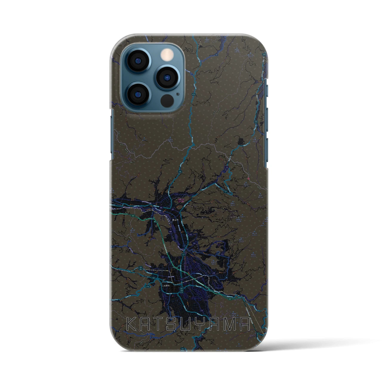 【勝山(福井県)】地図柄iPhoneケース(バックカバータイプ)