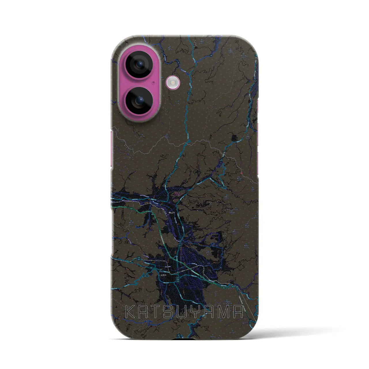 【勝山(福井県)】地図柄iPhoneケース(バックカバータイプ)