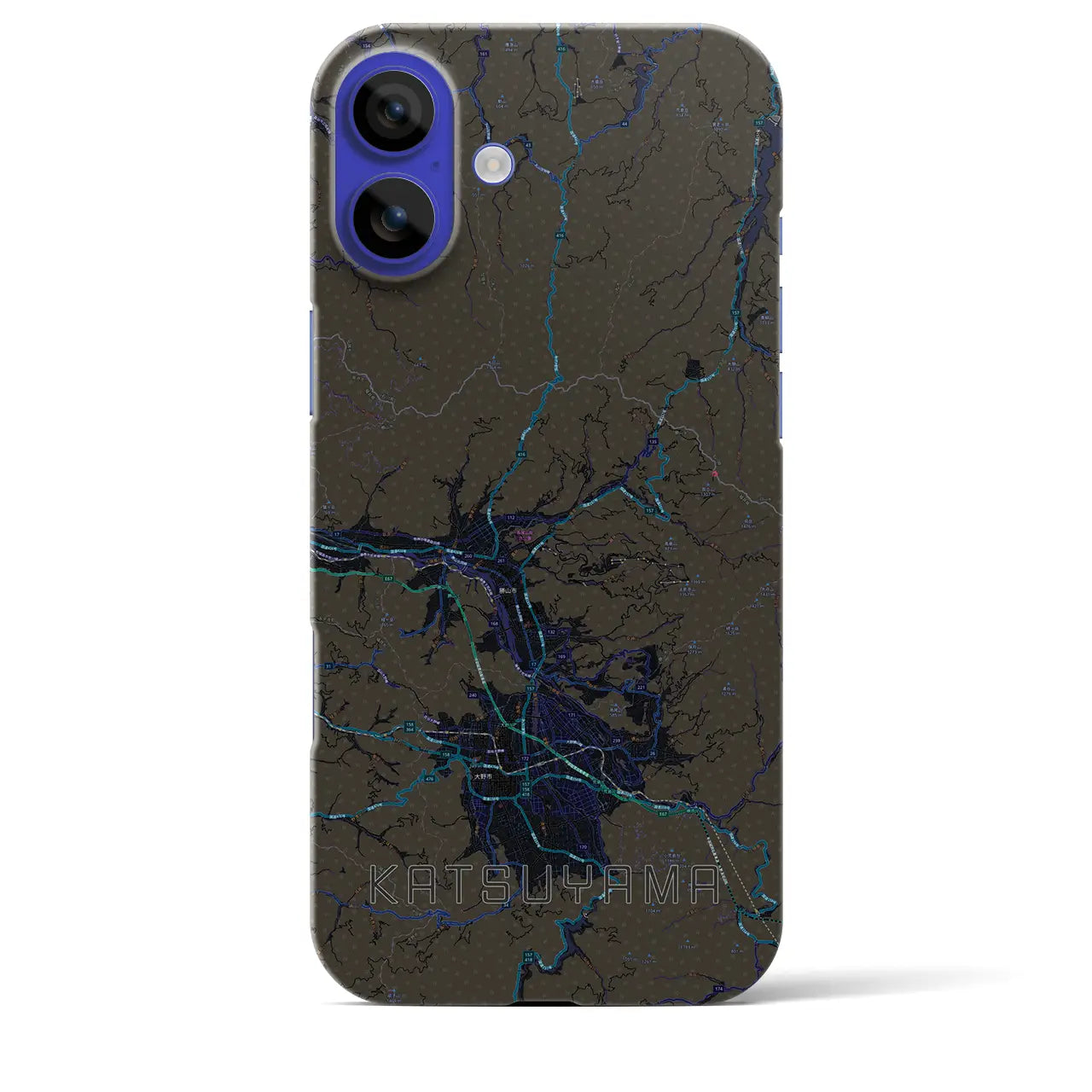【勝山(福井県)】地図柄iPhoneケース(バックカバータイプ)