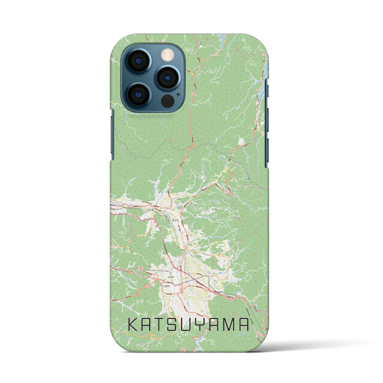 【勝山(福井県)】地図柄iPhoneケース(バックカバータイプ)