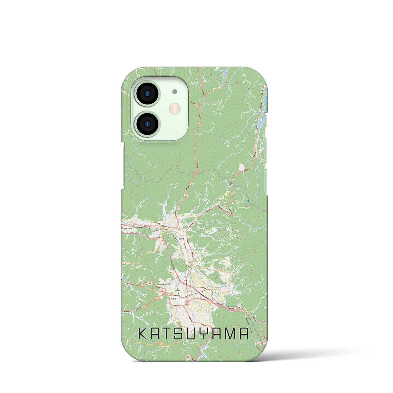 【勝山(福井県)】地図柄iPhoneケース(バックカバータイプ)