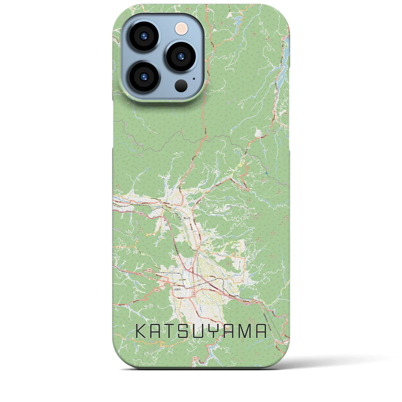 【勝山(福井県)】地図柄iPhoneケース(バックカバータイプ)