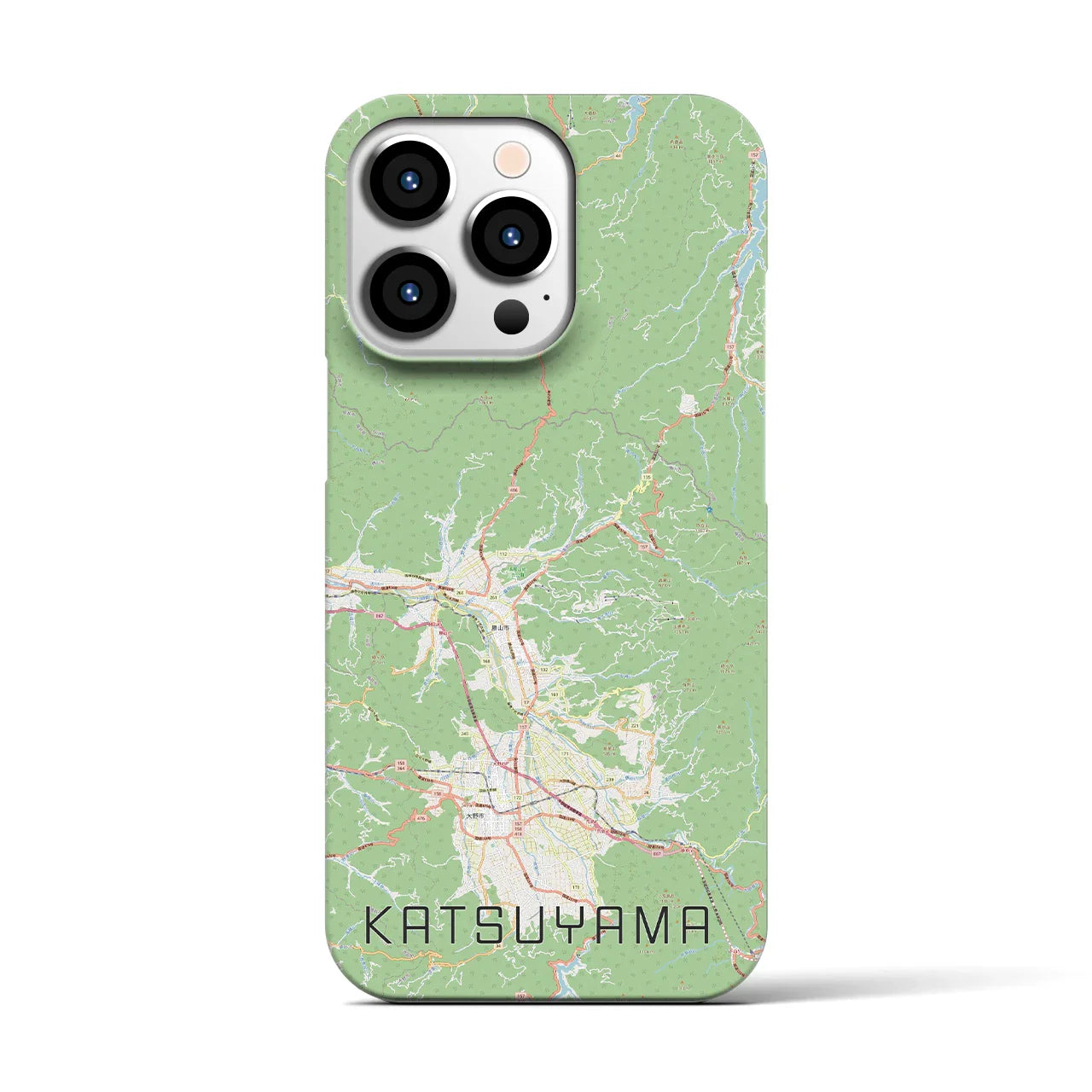 【勝山(福井県)】地図柄iPhoneケース(バックカバータイプ)