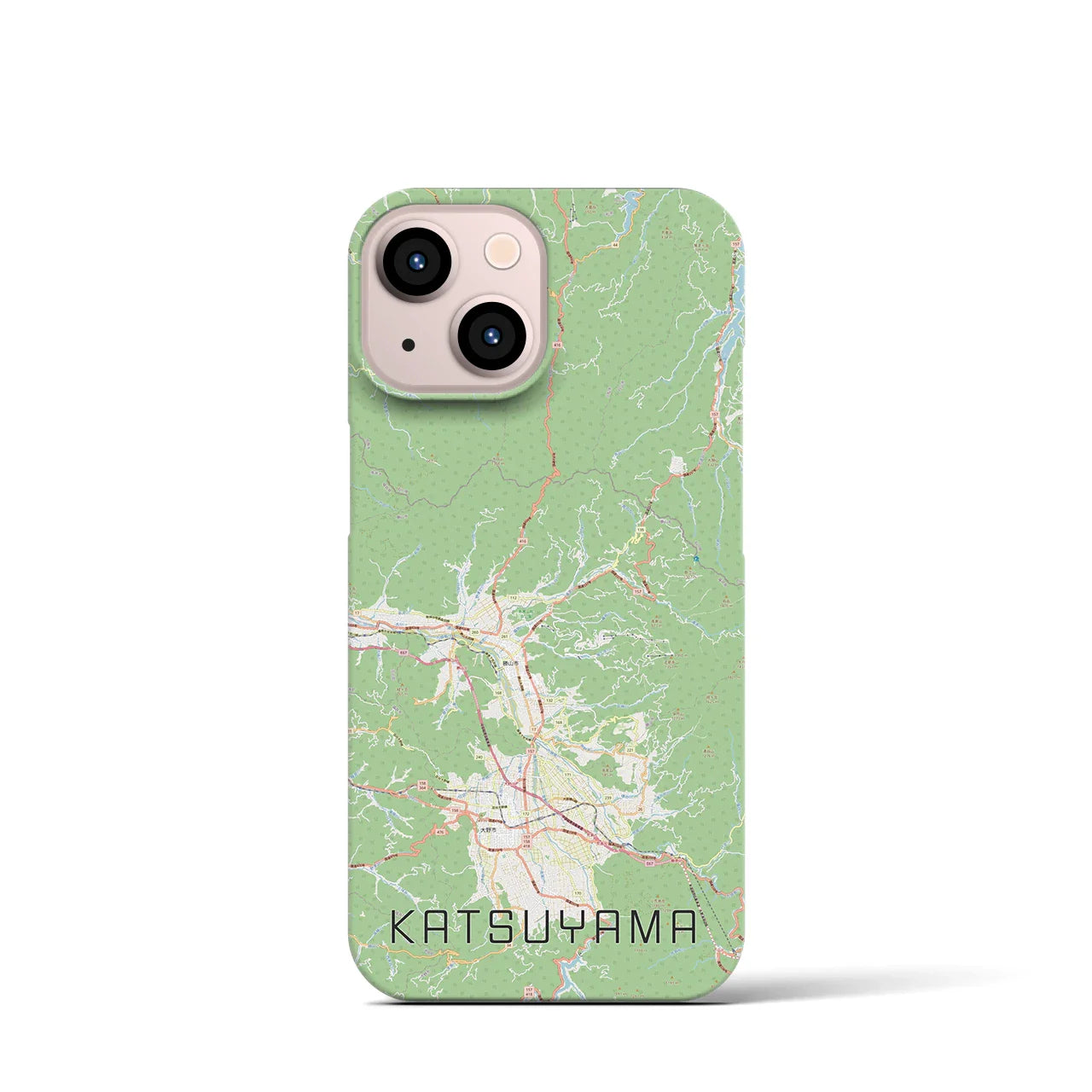 【勝山(福井県)】地図柄iPhoneケース(バックカバータイプ)