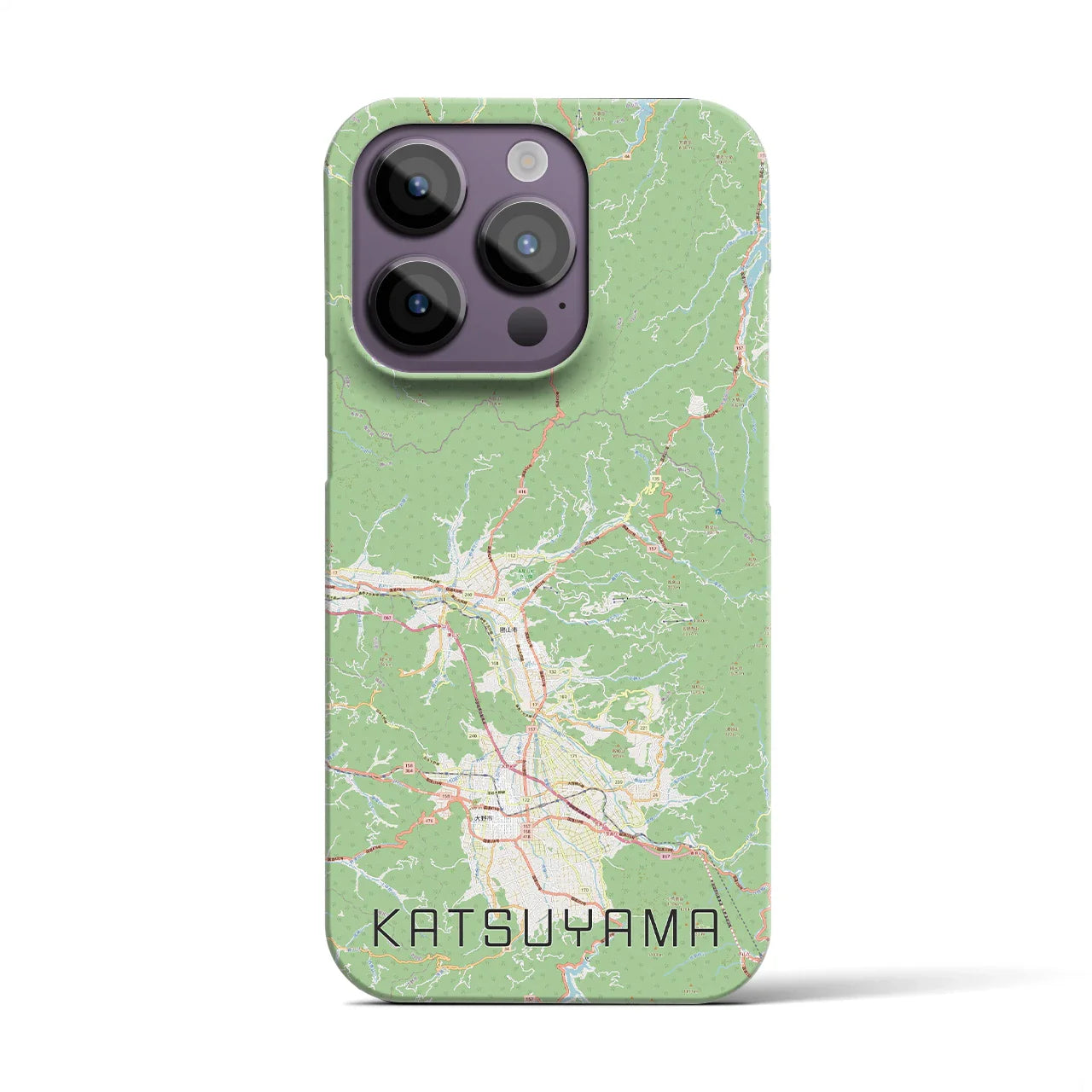 【勝山(福井県)】地図柄iPhoneケース(バックカバータイプ)