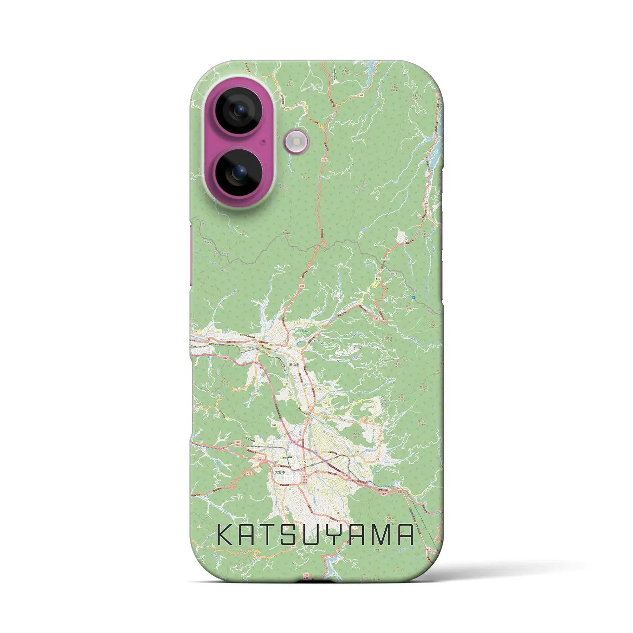 【勝山(福井県)】地図柄iPhoneケース(バックカバータイプ)
