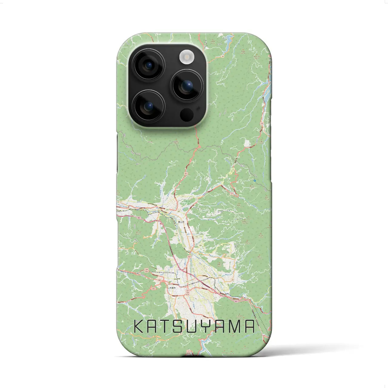 【勝山(福井県)】地図柄iPhoneケース(バックカバータイプ)