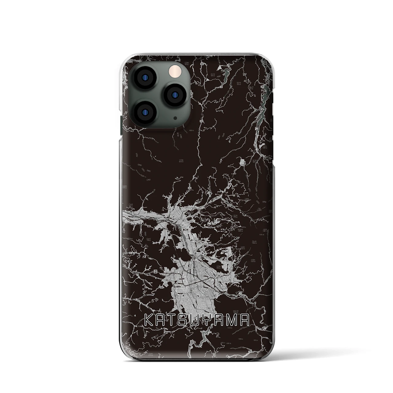 【勝山(福井県)】地図柄iPhoneケース(クリアタイプ)
