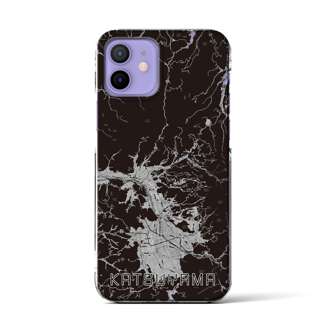 【勝山(福井県)】地図柄iPhoneケース(クリアタイプ)