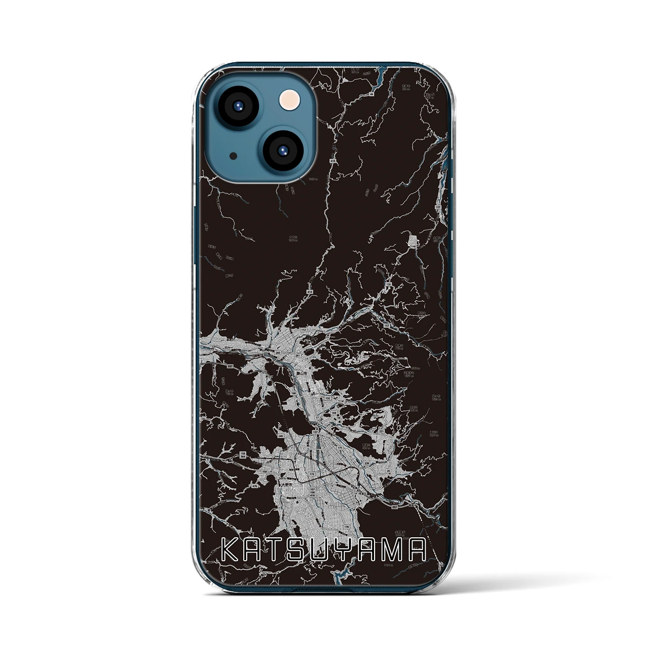 【勝山(福井県)】地図柄iPhoneケース(クリアタイプ)