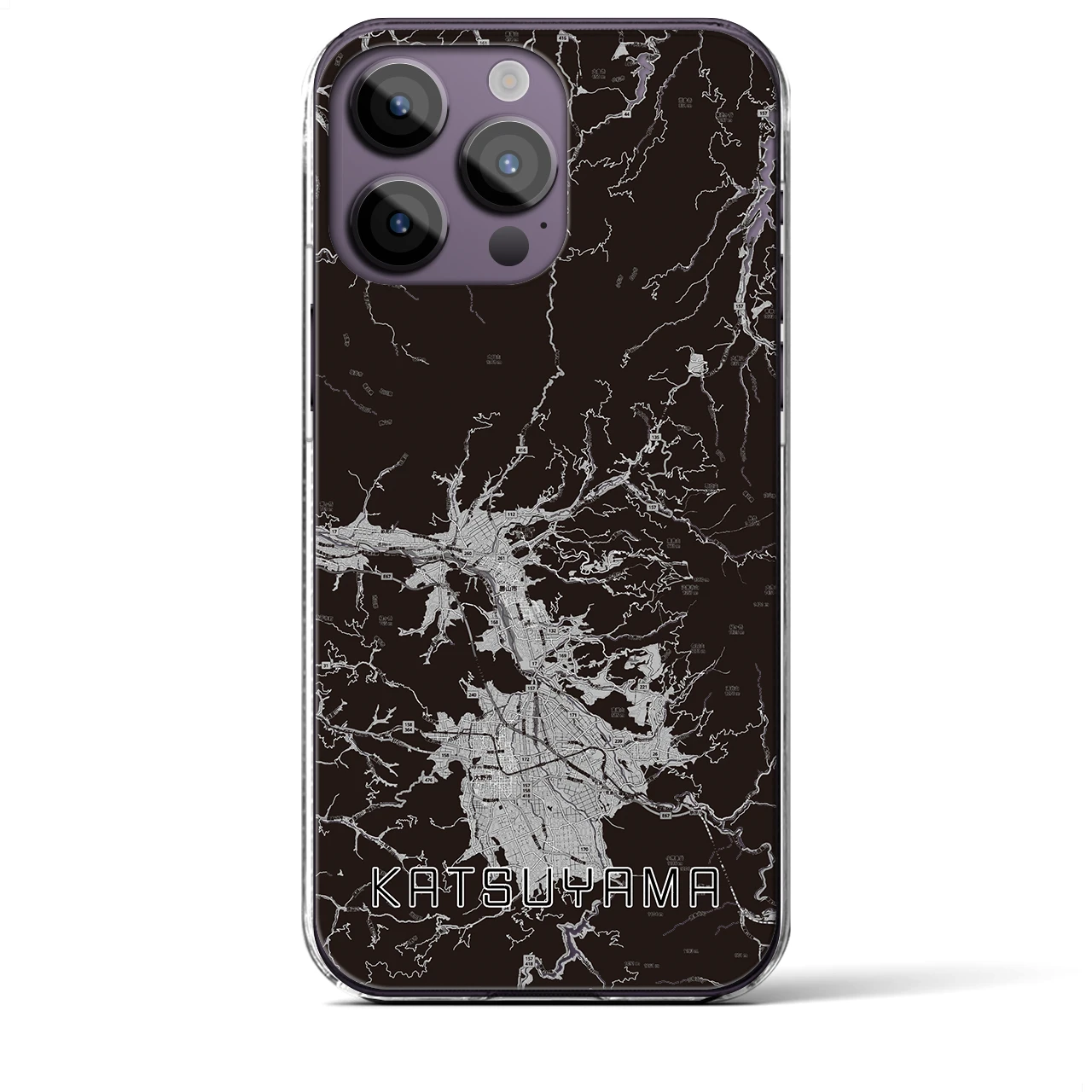 【勝山(福井県)】地図柄iPhoneケース(クリアタイプ)