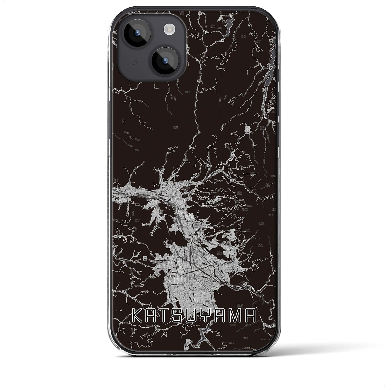 【勝山(福井県)】地図柄iPhoneケース(クリアタイプ)