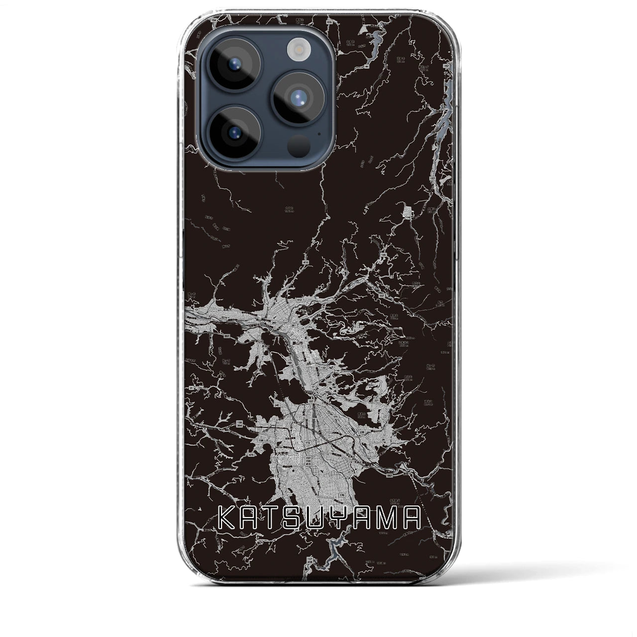 【勝山(福井県)】地図柄iPhoneケース(クリアタイプ)