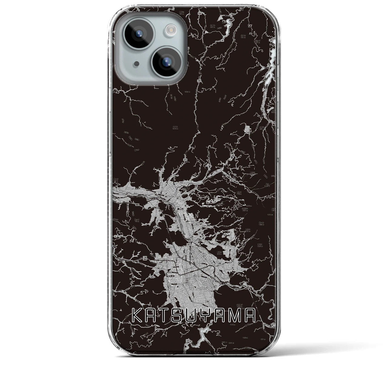 【勝山(福井県)】地図柄iPhoneケース(クリアタイプ)