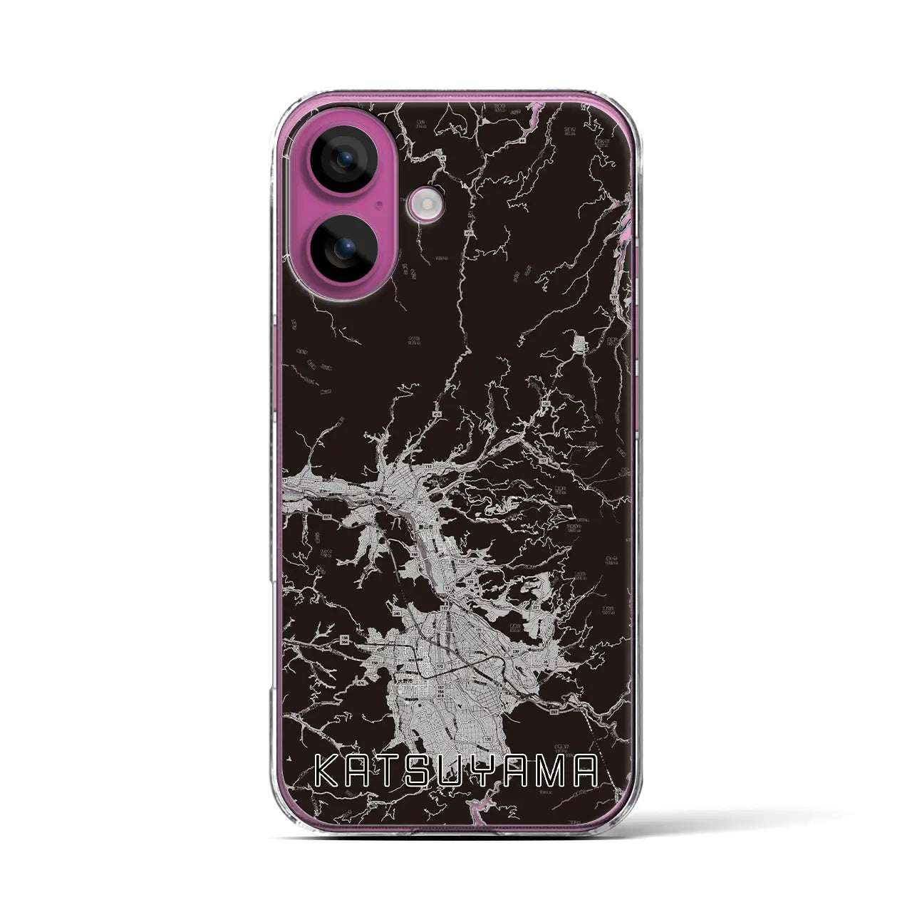 【勝山(福井県)】地図柄iPhoneケース(クリアタイプ)