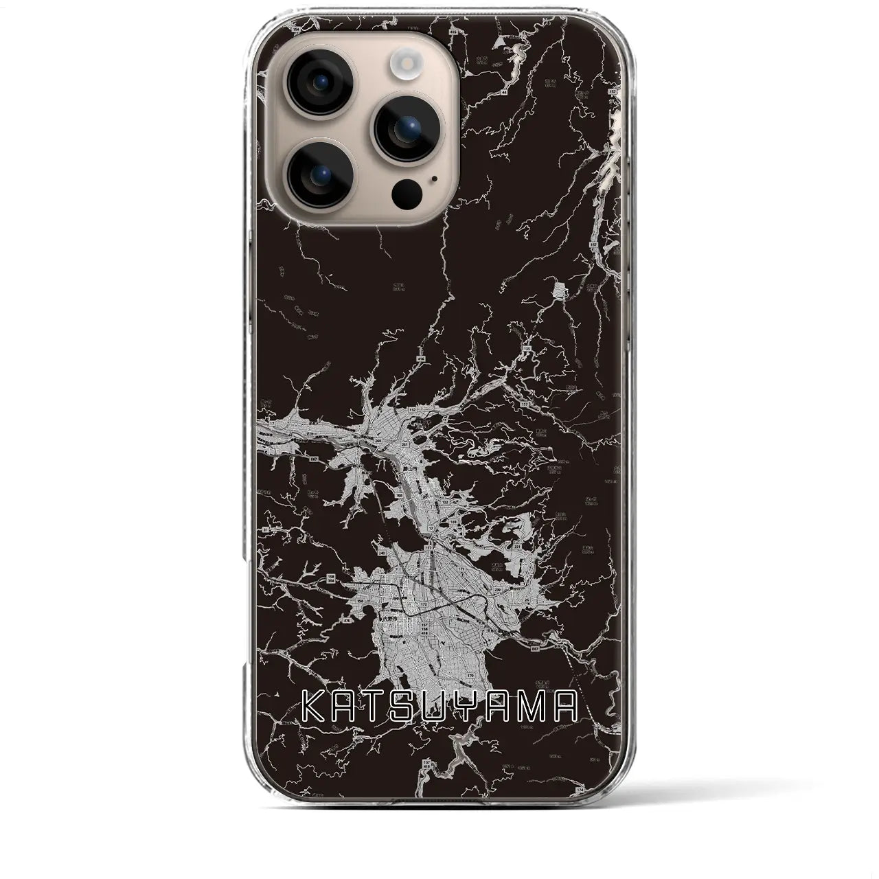 【勝山(福井県)】地図柄iPhoneケース(クリアタイプ)