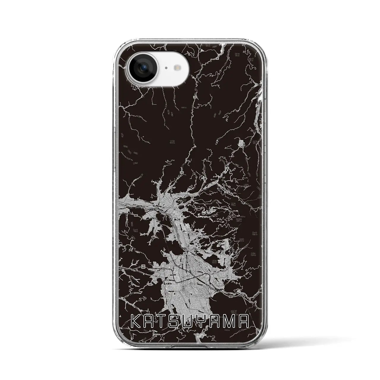 【勝山(福井県)】地図柄iPhoneケース(クリアタイプ)