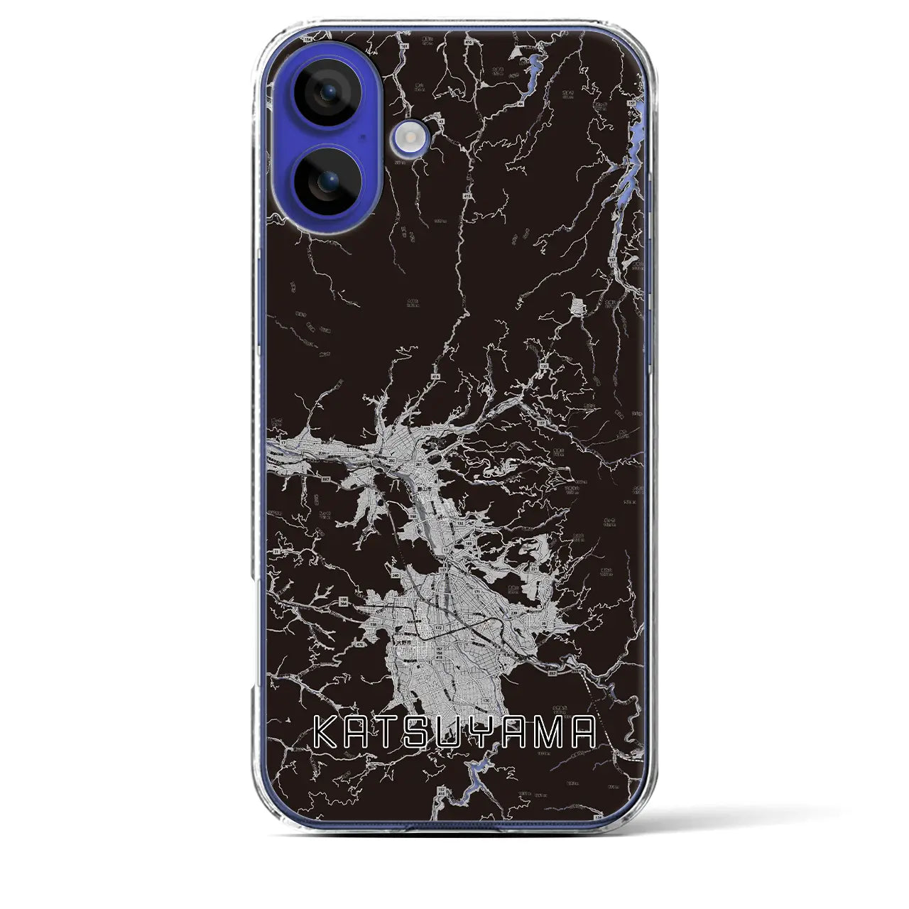 【勝山(福井県)】地図柄iPhoneケース(クリアタイプ)