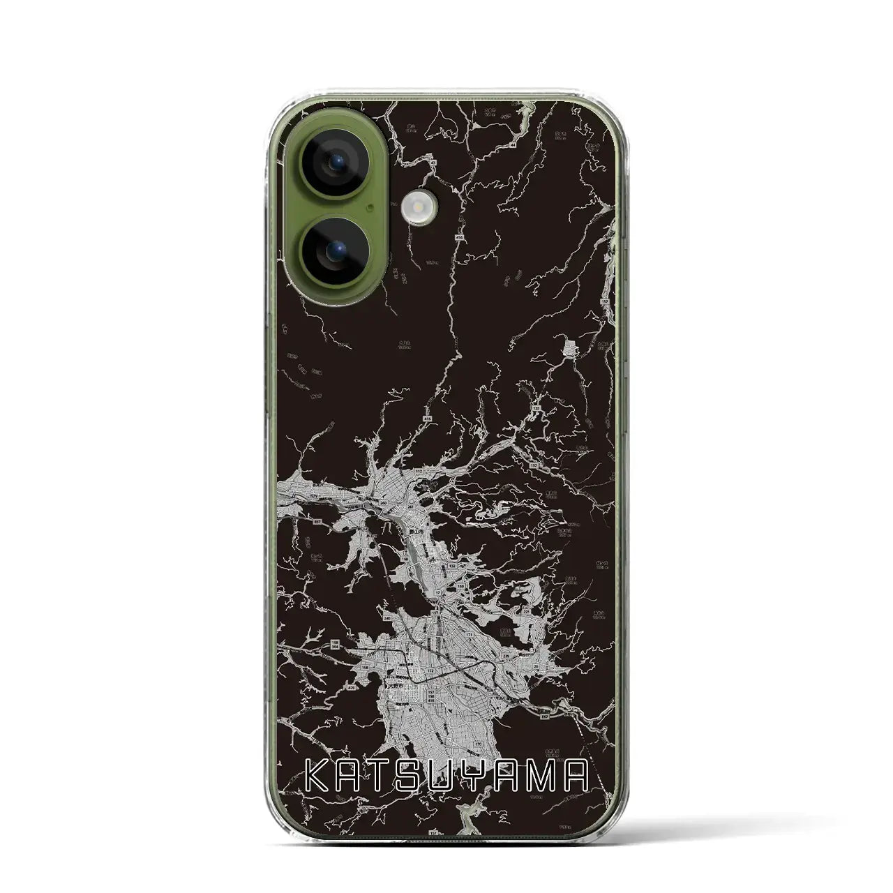 【勝山(福井県)】地図柄iPhoneケース(クリアタイプ)