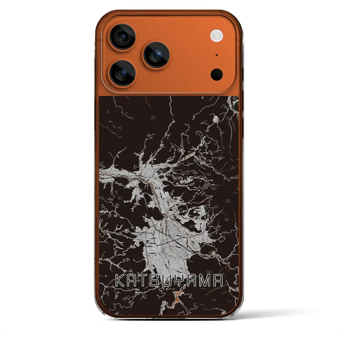 【勝山(福井県)】地図柄iPhoneケース(クリアタイプ)