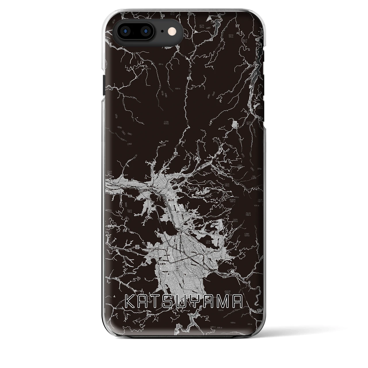 【勝山(福井県)】地図柄iPhoneケース(クリアタイプ)