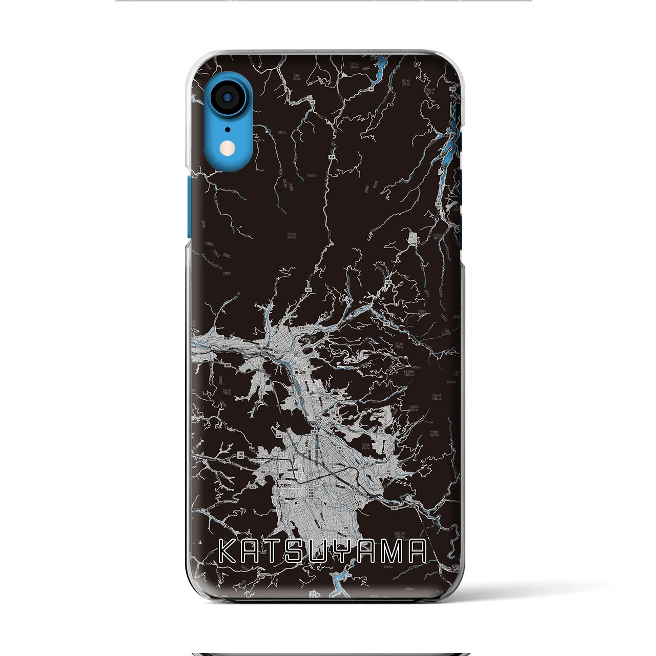 【勝山(福井県)】地図柄iPhoneケース(クリアタイプ)