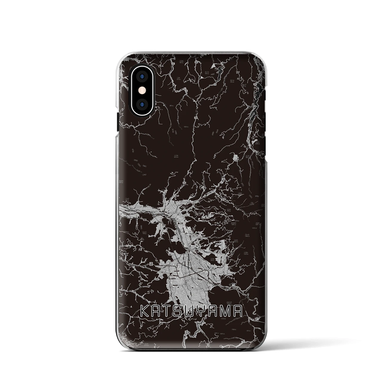 【勝山(福井県)】地図柄iPhoneケース(クリアタイプ)