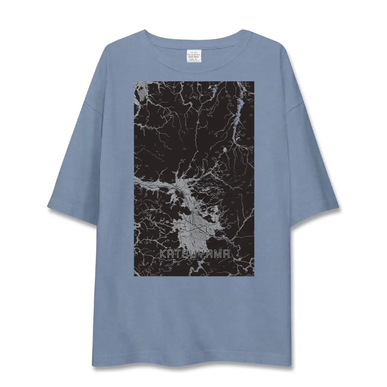 【勝山(福井県)】地図柄ビッグシルエットTシャツ