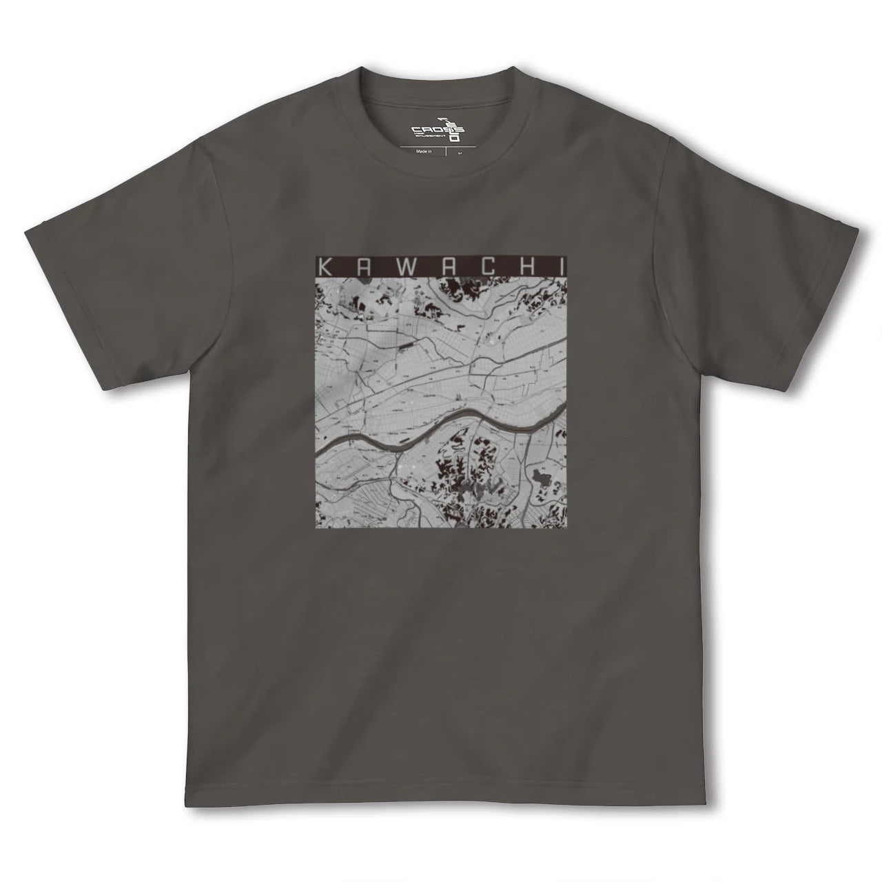 【河内(茨城県)】地図柄ヘビーウェイトTシャツ