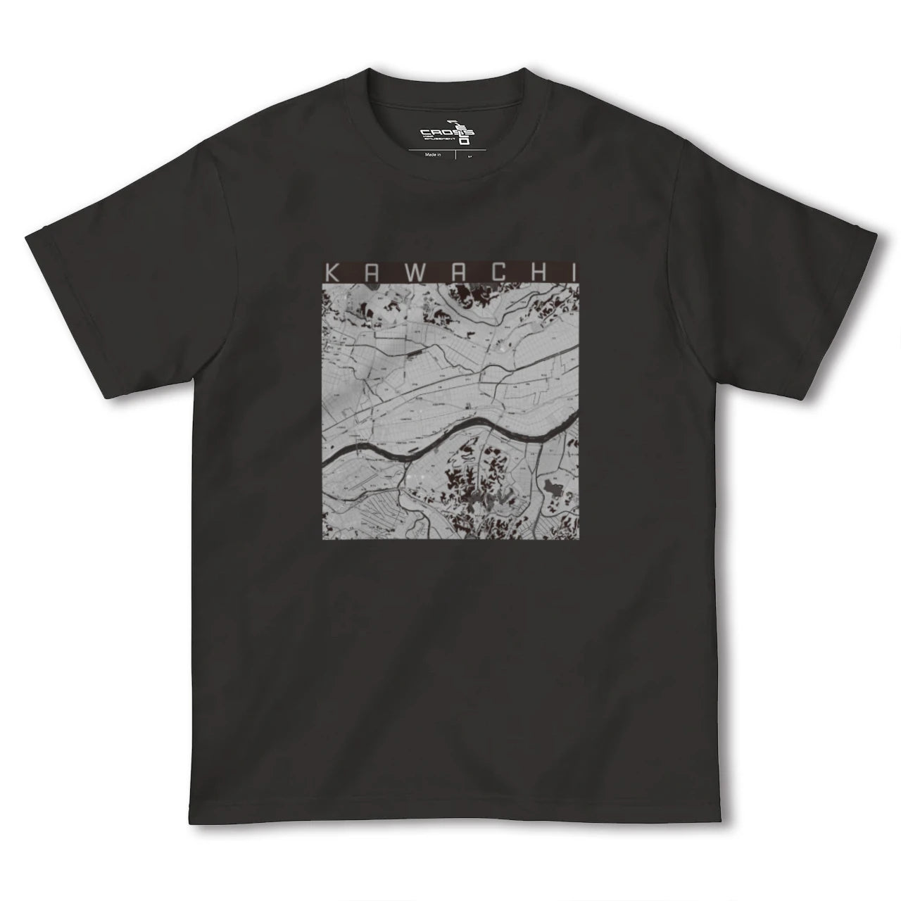 【河内(茨城県)】地図柄ヘビーウェイトTシャツ