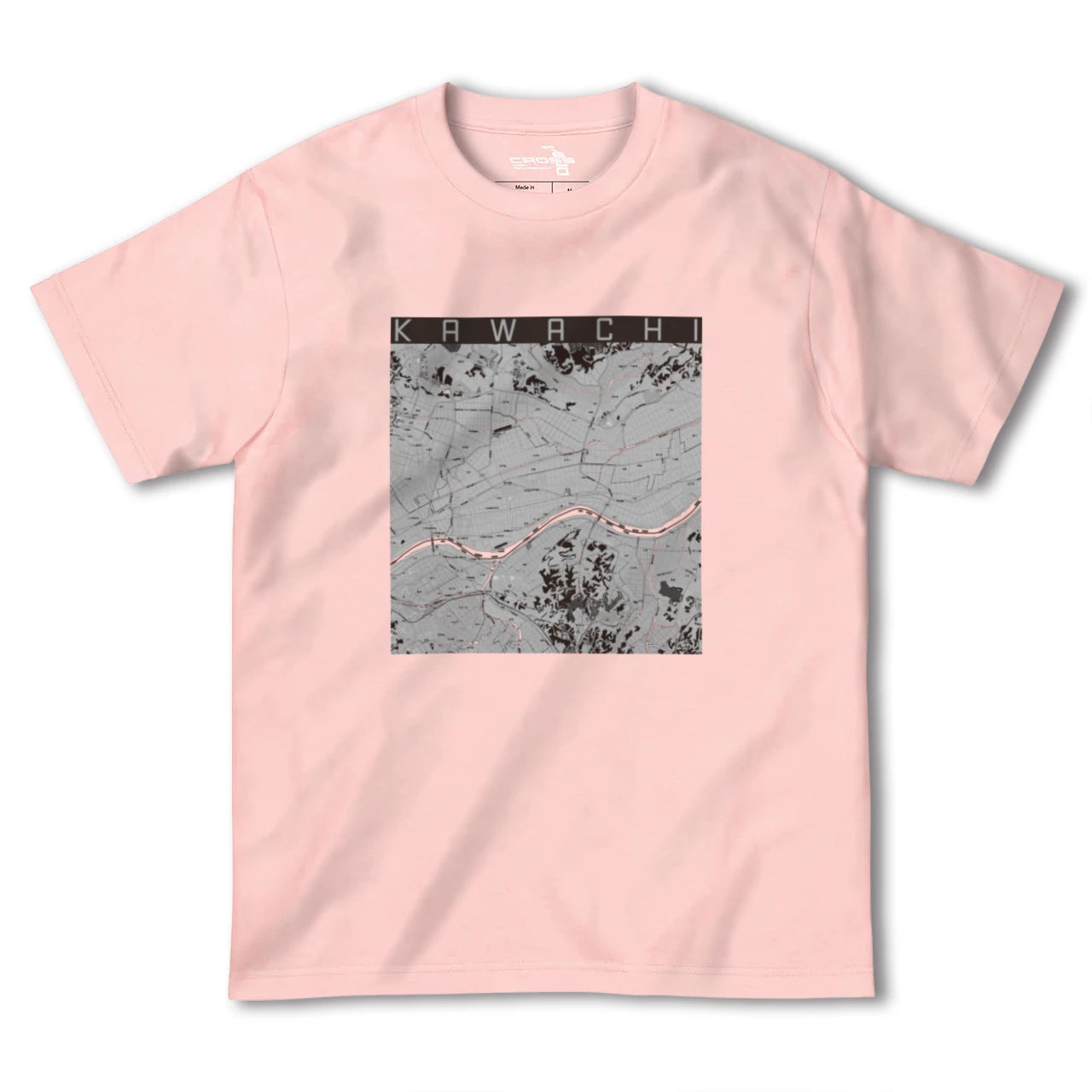 【河内(茨城県)】地図柄ヘビーウェイトTシャツ